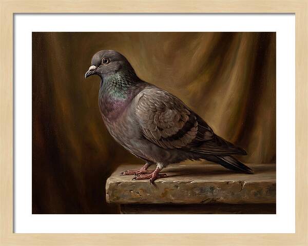 Pigeon Perched Elegance