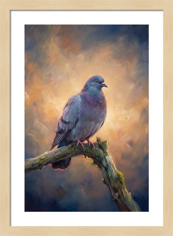 Pigeon Perched Gracefully