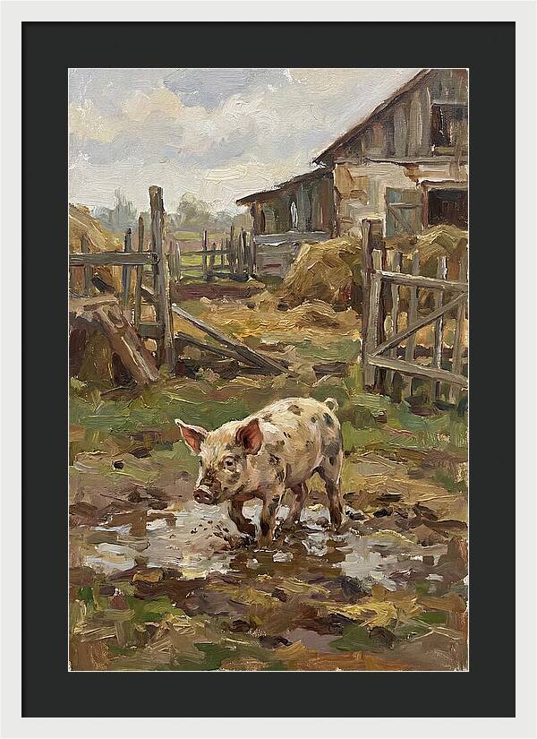 Piglet In The Farmyard