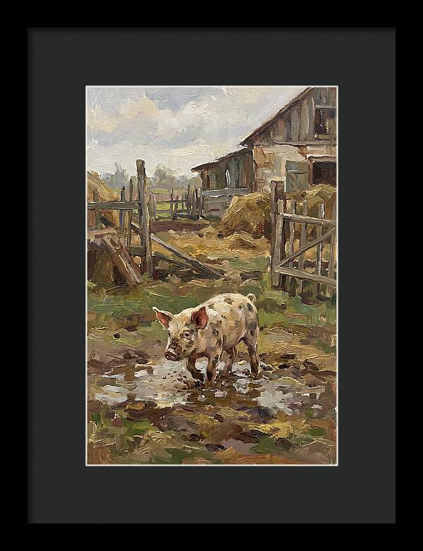 Piglet In The Farmyard