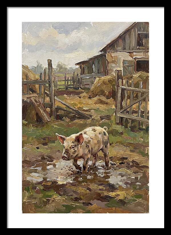 Piglet In The Farmyard