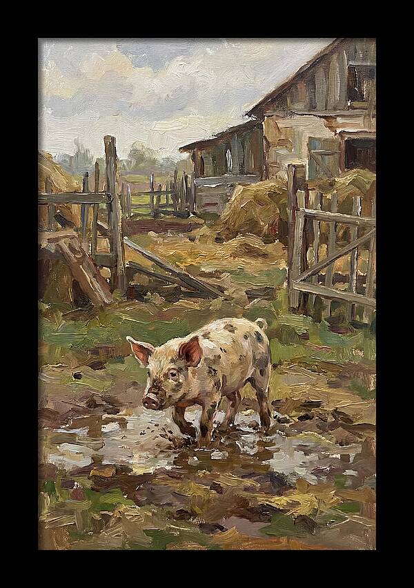 Piglet In The Farmyard
