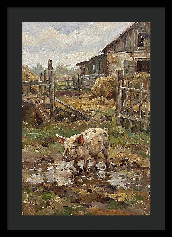 Piglet In The Farmyard