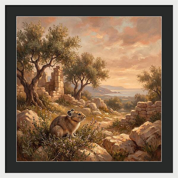 Pika Among Ancient Ruins