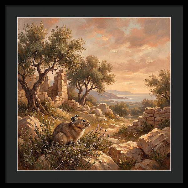 Pika Among Ancient Ruins