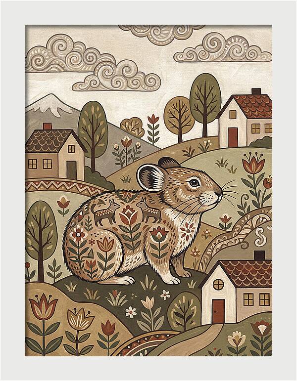 Pika In A Whimsical Landscape
