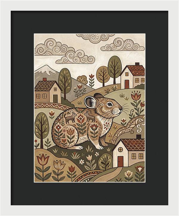 Pika In A Whimsical Landscape