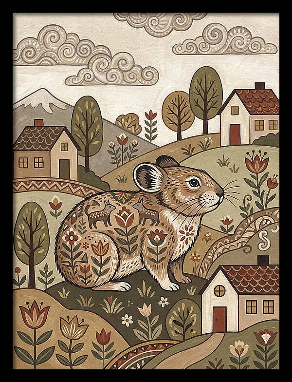 Pika In A Whimsical Landscape