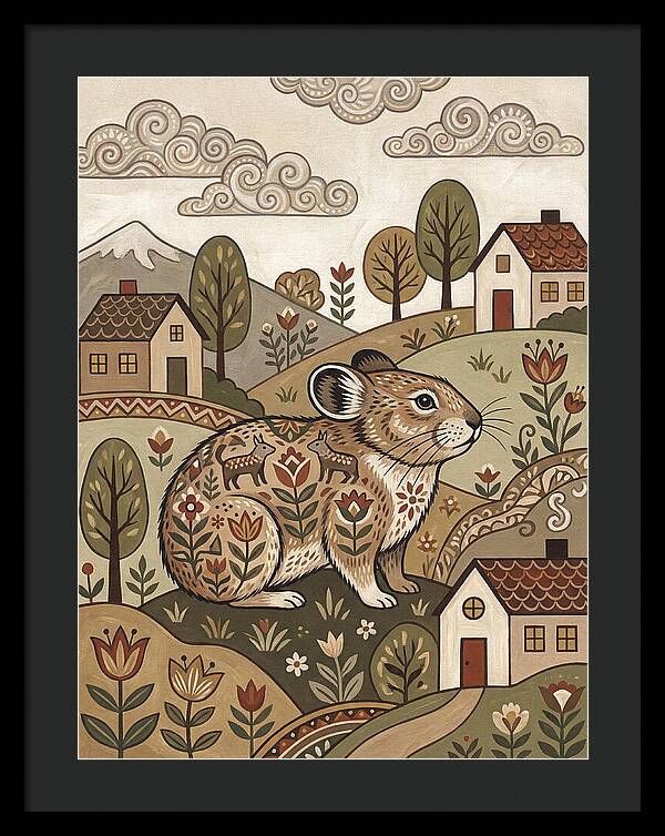 Pika In A Whimsical Landscape