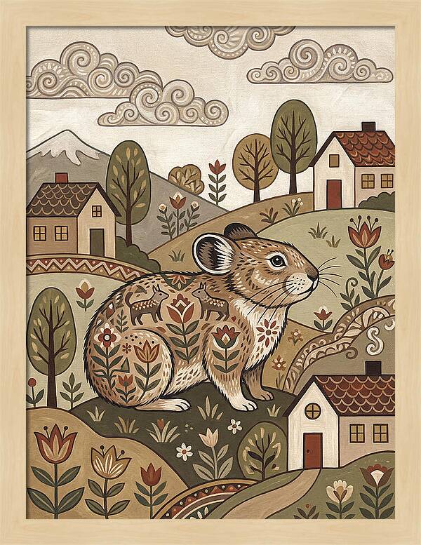 Pika In A Whimsical Landscape