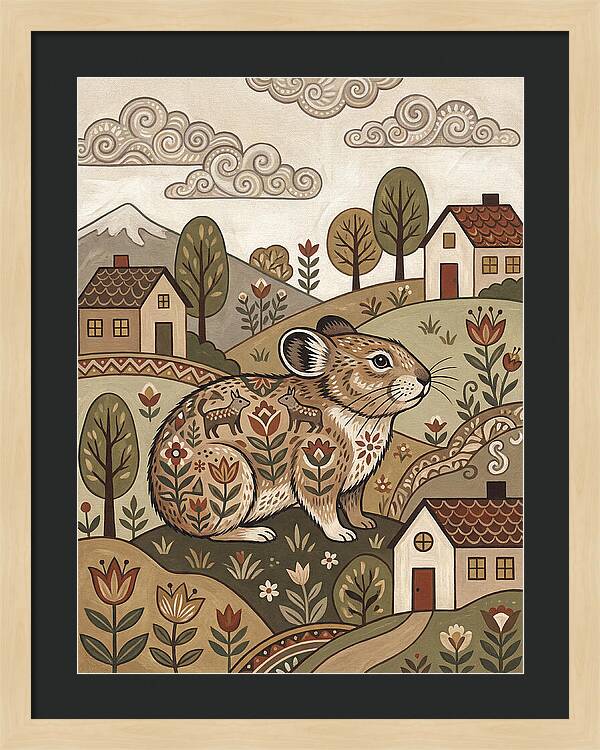 Pika In A Whimsical Landscape