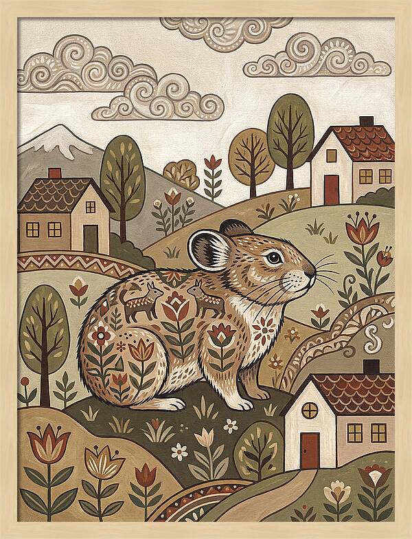 Pika In A Whimsical Landscape