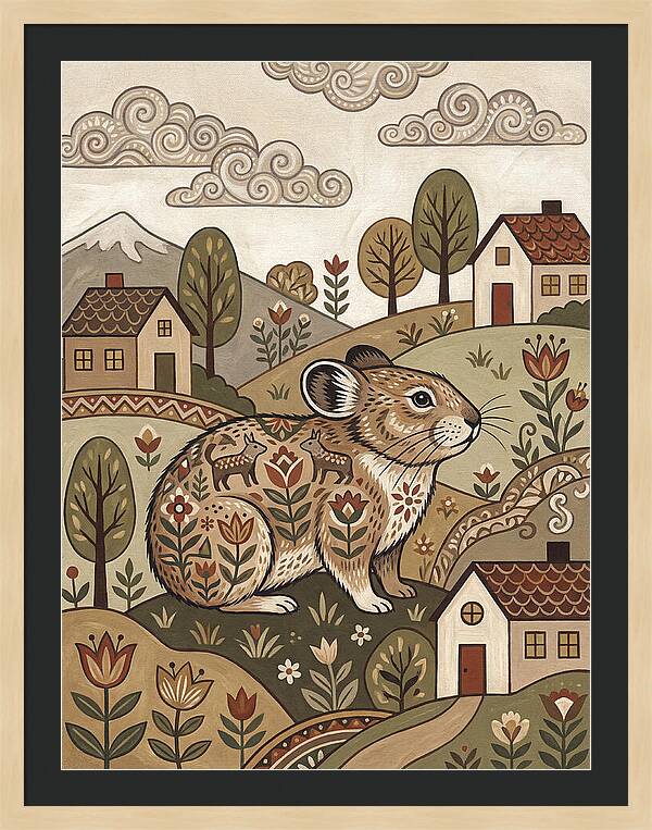 Pika In A Whimsical Landscape