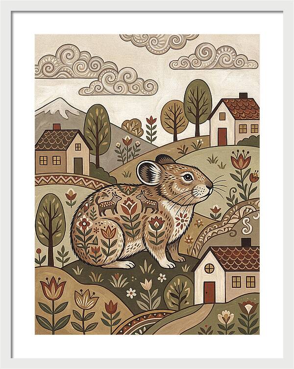 Pika In A Whimsical Landscape
