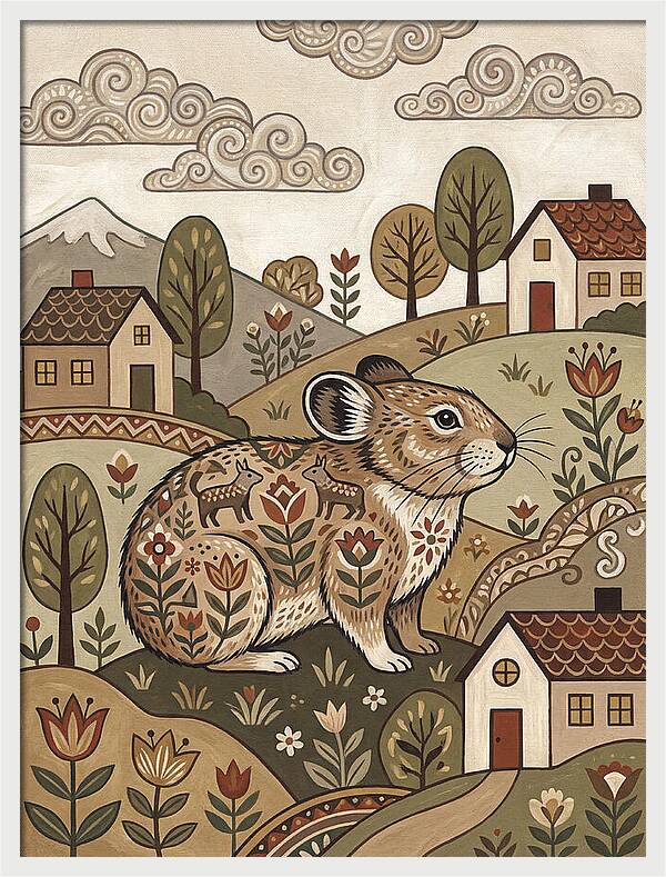 Pika In A Whimsical Landscape