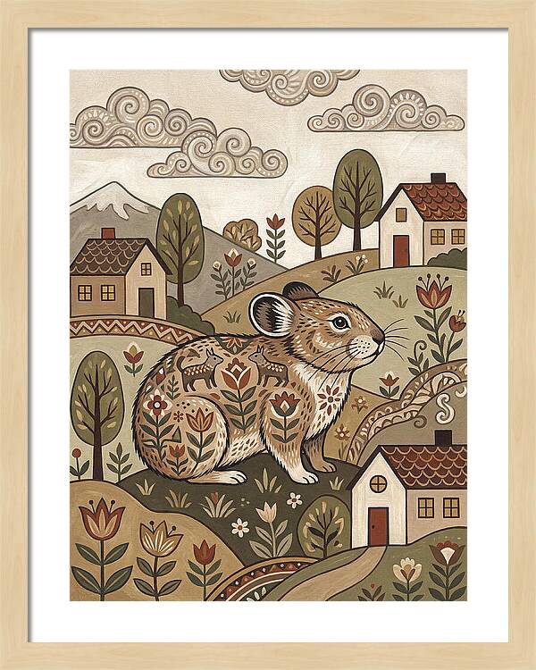 Pika In A Whimsical Landscape