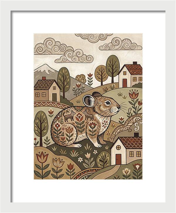 Pika In A Whimsical Landscape