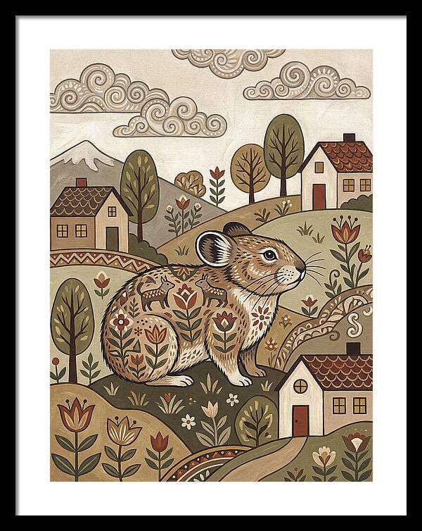 Pika In A Whimsical Landscape