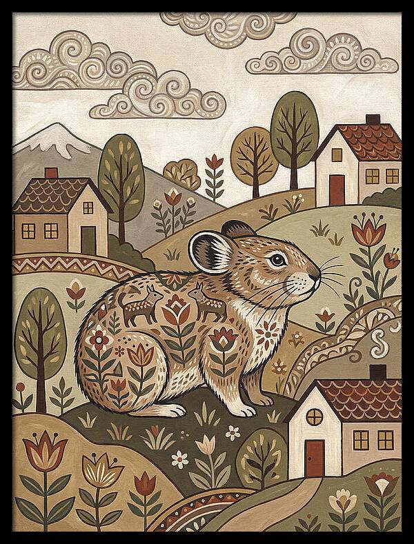 Pika In A Whimsical Landscape