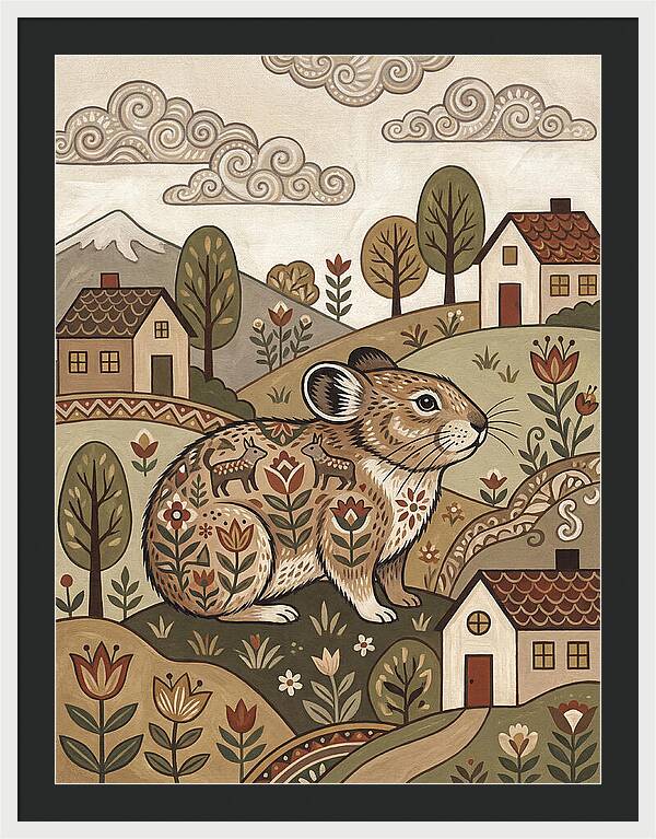Pika In A Whimsical Landscape