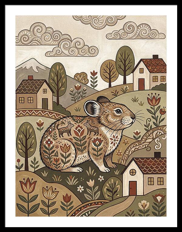 Pika In A Whimsical Landscape