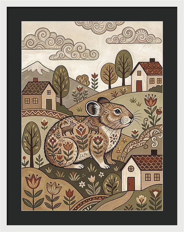 Pika In A Whimsical Landscape