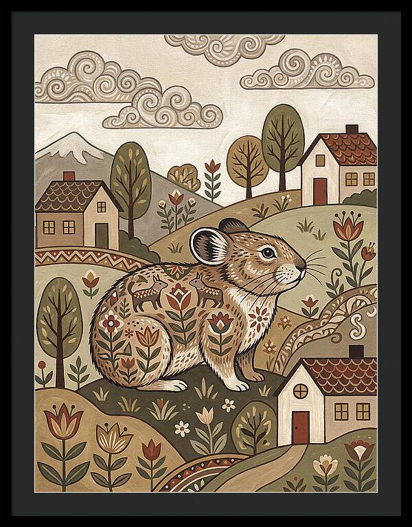 Pika In A Whimsical Landscape