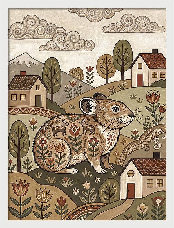 Pika In A Whimsical Landscape