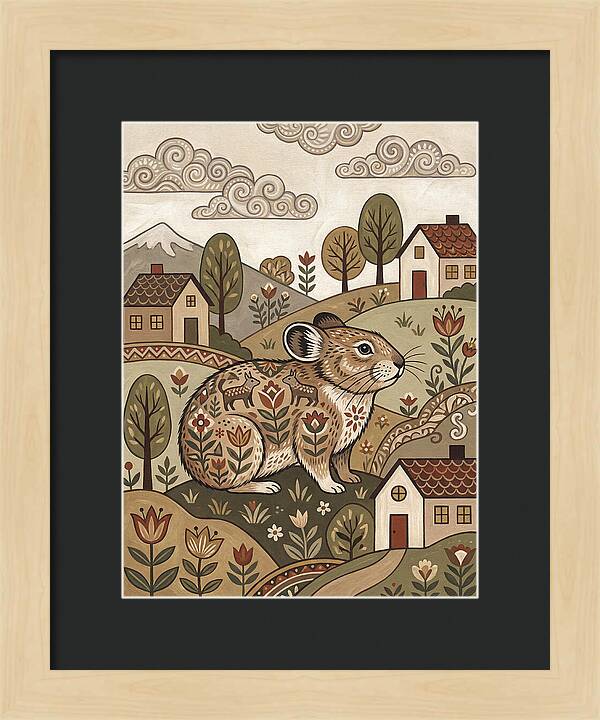 Pika In A Whimsical Landscape