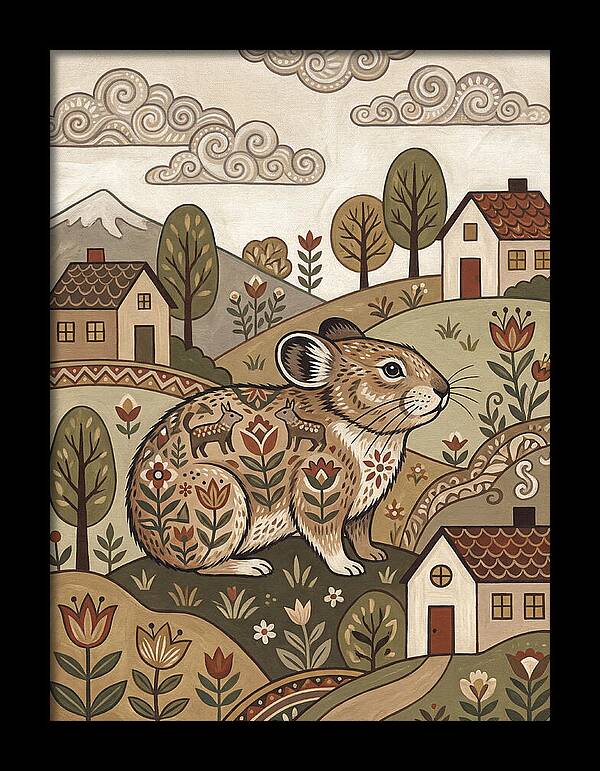 Pika In A Whimsical Landscape