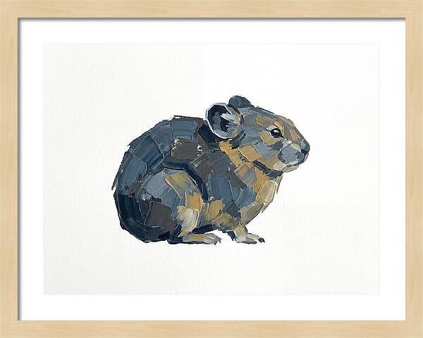 Pika In Minimalist Style