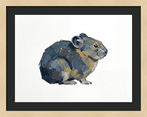 Pika In Minimalist Style