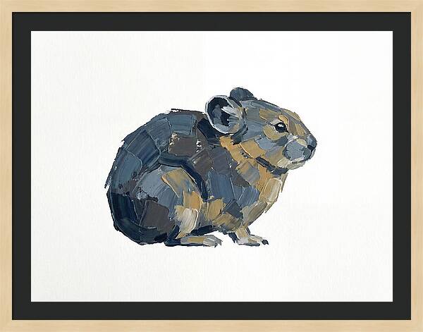 Pika In Minimalist Style