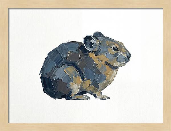 Pika In Minimalist Style