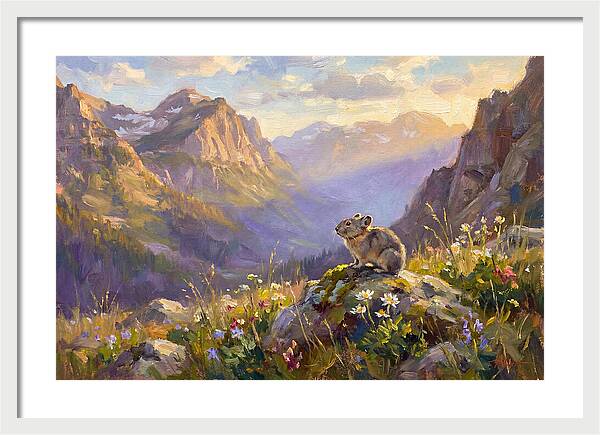 Pika In Mountain Meadow