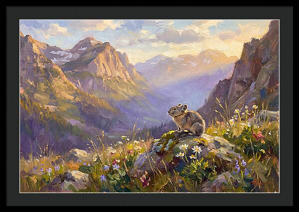 Pika In Mountain Meadow