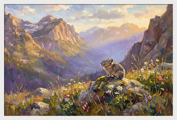 Pika In Mountain Meadow
