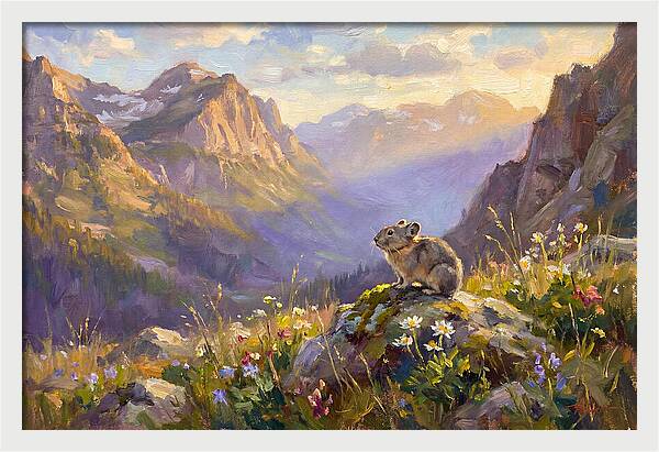 Pika In Mountain Meadow