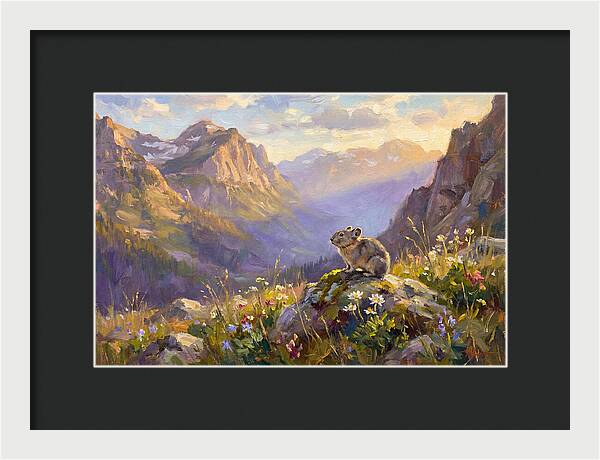Pika In Mountain Meadow