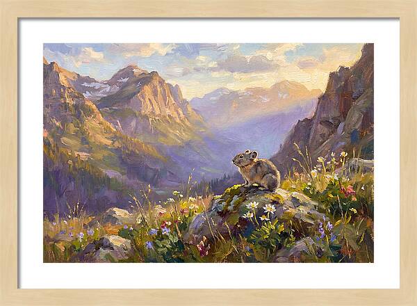 Pika In Mountain Meadow