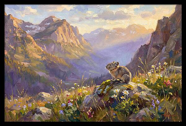 Pika In Mountain Meadow