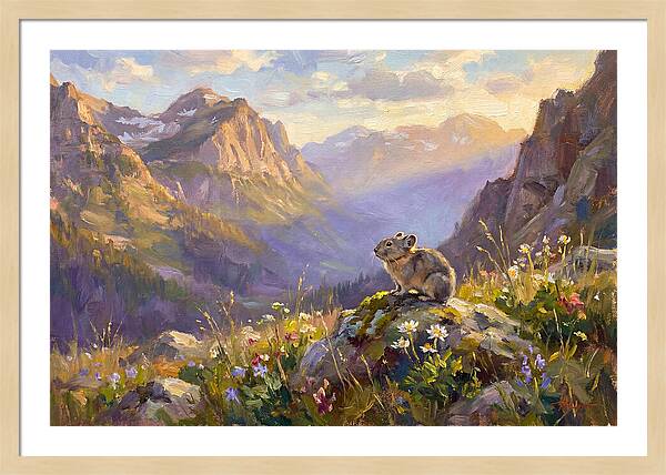 Pika In Mountain Meadow