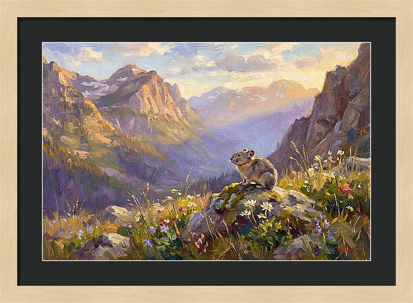 Pika In Mountain Meadow