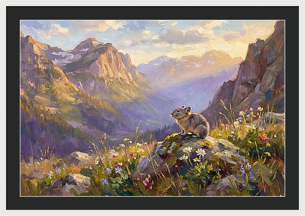 Pika In Mountain Meadow
