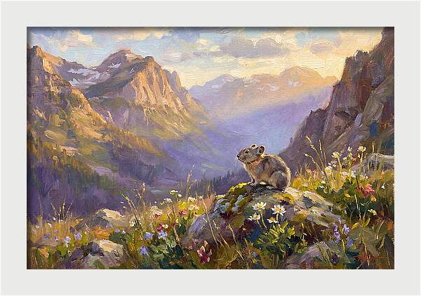 Pika In Mountain Meadow