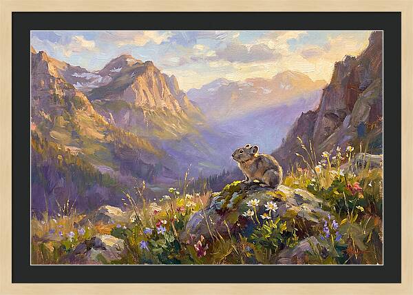 Pika In Mountain Meadow