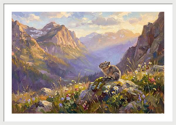 Pika In Mountain Meadow