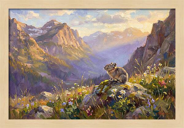 Pika In Mountain Meadow