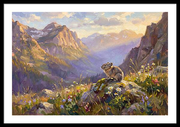Pika In Mountain Meadow