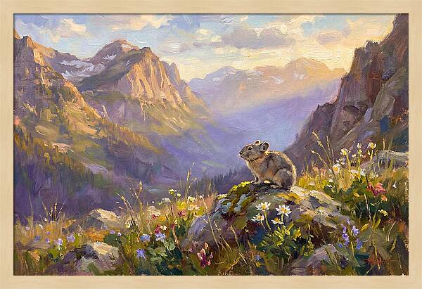 Pika In Mountain Meadow